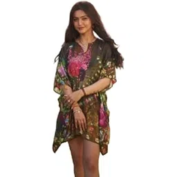 the boozy button Tory Short Kaftan-picture-53