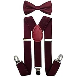 the bow tie house Adjustable Elastic Y Back Style Suspenders for Men,wonmen,Boys, Girls (marron)-picture-15