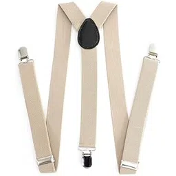 the bow tie house Y-Back style Suspender Belts for boys, kids,men and women (light beige)-picture-33