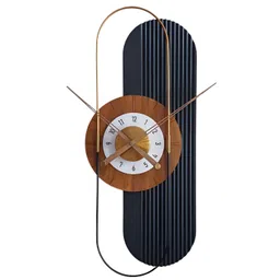 The Brand Barrel Black Abstract Shaped Contemporary Wall Clock-picture-27