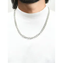 The Bro Code Glamorous Fusion Silver Necklace for Men-picture-26