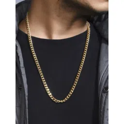 The Bro Code Gold Plated Linked Necklace for Men-picture-30