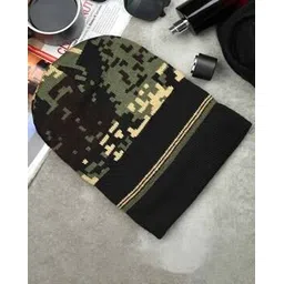 the bro code Men Knitted Beanie with Upturned Hem-picture-48