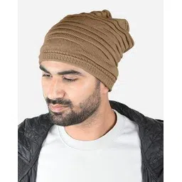 the bro code Men Knitted Beanie with Upturned Hem-picture-16