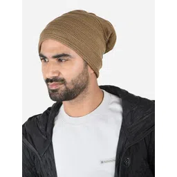 The Bro Code Men Self Design Beanie image 4