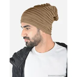 The Bro Code Men Self Design Beanie image 2