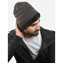 The Bro Code Men Self Design Beanie image 2