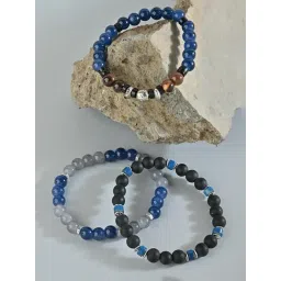 The Bro Code Multicolor Beaded Multi Layered Bracelets-picture-34