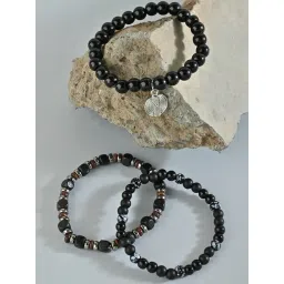 The Bro Code Multicolor Beaded Multi Layered Bracelets-picture-37