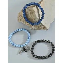 The Bro Code Multicolor Beaded Multi Layered Bracelets-picture-29