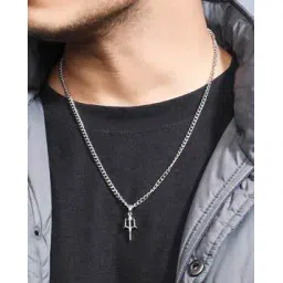 the bro code Silver-Toned Chain with Lobster Claw Closure-picture-13