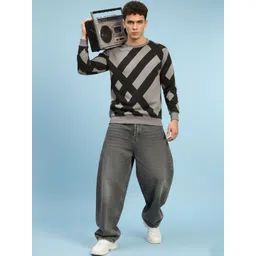 THE CASUALS Men Colourblocked Sweatshirt-picture-19