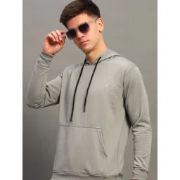 THE CASUALS Men Solid Hooded Sweatshirt-picture-38