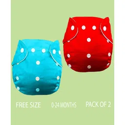 The Cheeky Kidzz Fashionable Trendy Pack of 2 Baby Reusable Cloth Diapers All in One Adjustable Pocket Style Nappies Washable Durable With Combo(MULTI-COLOR)-picture-14