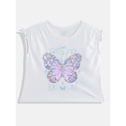 THE CHILDREN'S PLACE Girls Embellished Extended Sleeves Top-picture-28