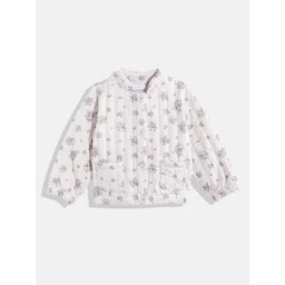 THE CHILDREN'S PLACE Girls Floral Print Quilted Jacket-picture-20