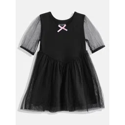 THE CHILDREN'S PLACE Girls Ruffled Tulle Dress with Bow Detail-picture-43