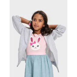 THE CHILDREN'S PLACE Printed Flutter Sleeves Fit & Flare Dress-picture-58