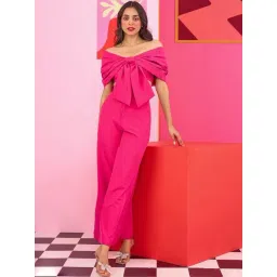 The Clothing Factory Pink Off Shoulder Crop Top-picture-18