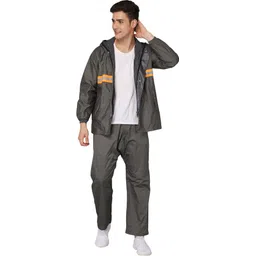 the clownfish Colorblock Men Rain Suit-picture-17