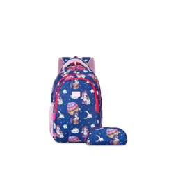 THE CLOWNFISH Kids Printed Medium Backpack with Zip Pouch-picture-35