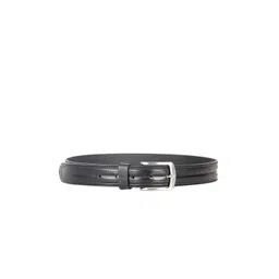 THE CLOWNFISH Men Black Leather Belt-picture-10