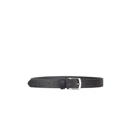 THE CLOWNFISH Men Black Leather Belt-picture-16