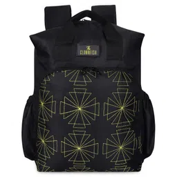 The Clownfish Mommy & Me Series Polyester Multipurpose Diaper Bag with Bottle Organizer & Changing Mat Sheet - Black-picture-12