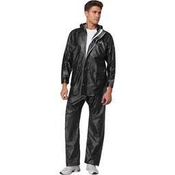 the clownfish Solid Men Raincoat-picture-10