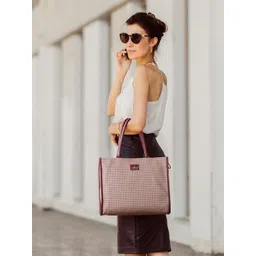 THE CLOWNFISH Women Moda Collection Checked Structured Shoulder Bag-picture-39