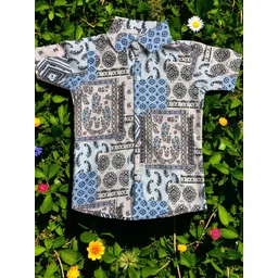 The Collared Unisex Kids Classic Casual Shirt-picture-14