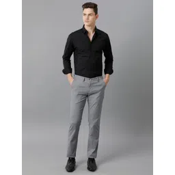The Collection Men Classic Slim Fit Solid Spread Collar Satin Formal Shirt-picture-15