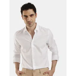The Collection Spread Collar Classic Slim Fit Cotton Shirt-picture-22