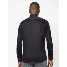 The Collection Spread Collar Classic Slim Fit Satin Shirt image 3