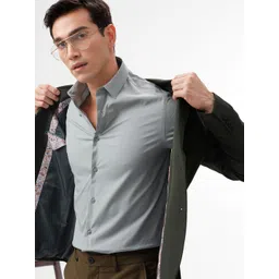 The Collection Spread Collar Long Sleeves Classic Slim Fit Cotton Shirt-picture-23