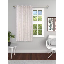 THE CONVERSION Beige Floral Room Darkening Window Curtain-picture-29