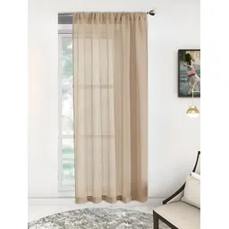 THE CONVERSION Beige Sheer Long Door Curtain-picture-39