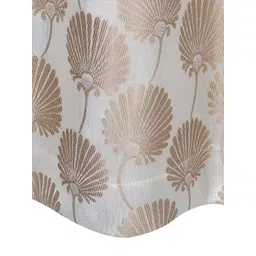 THE CONVERSION Gold-Toned Floral Room Darkening Long Door Curtain image 5