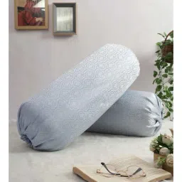 the conversion Grey Abstract 220 TC Blend Jacquard 2 Bolster Covers-picture-30