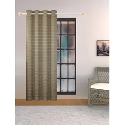 THE CONVERSION Grey Striped Room Darkening Window Curtain-picture-18