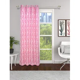 THE CONVERSION Pink Floral Long Door Curtain-picture-10