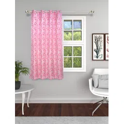 THE CONVERSION Pink Floral Room Darkening Window Curtain-picture-17