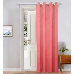 the conversion Pink Velevt Solids 7ft Light Filtering Eyelet Door Curtain-picture-10