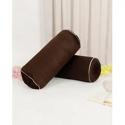 the conversion Set of 2 Velvet Foil Work Bolster cover 15" x 30"-picture-10