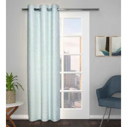 the conversion Sky Polyester Blend Geometric 8ft Light Filtering Eyelet Long Curtain-picture-14