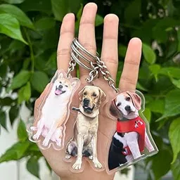 the cool vibe store Cool Vibe Personalized Acrylic Pet Keychain with Pet Image-Photo Permanently |Perfect for Pet Lovers| Ideal for Pet Owners | customised Acrylic Pet printed Keychain-picture-24