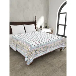 The Craft Monk Satrangi Camel Printed Pure Cotton AC Room 150 GSM Double Bed Dohar-picture-14