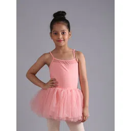 The Dance Bible Girls Sleeveless Cotton Fit And Flare Mini Leotard Tutu Dress-picture-28