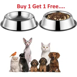 the dds store Stainless Steel Dog Bowl Medium (Buy 1, Get 1 Free) Cat Bowl Stainless Steel Stainless Steel Pet Bowl-picture-28