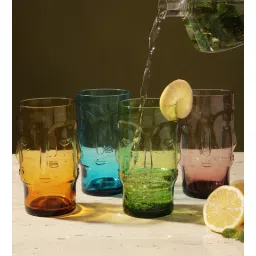 the decor mart Assorted Malibu Tall Tiki Glass 600ml (Set of 2) Cocktail Glasses-picture-40